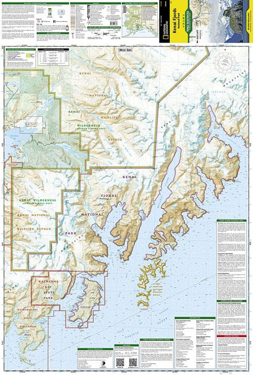 Kenai Fjords National Park Map  Kenai Fjords National Park