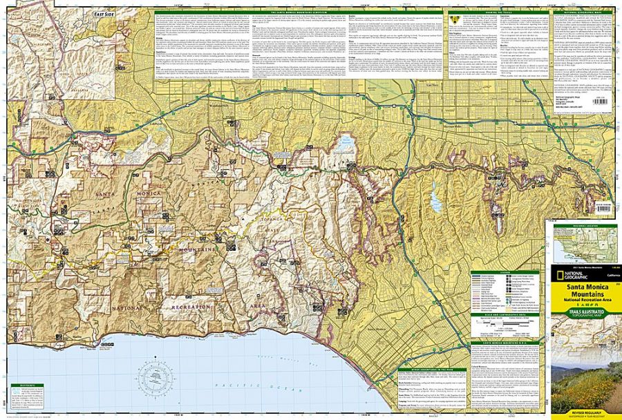 Santa Monica Mountains National Recreation Area Map Large 1 1 