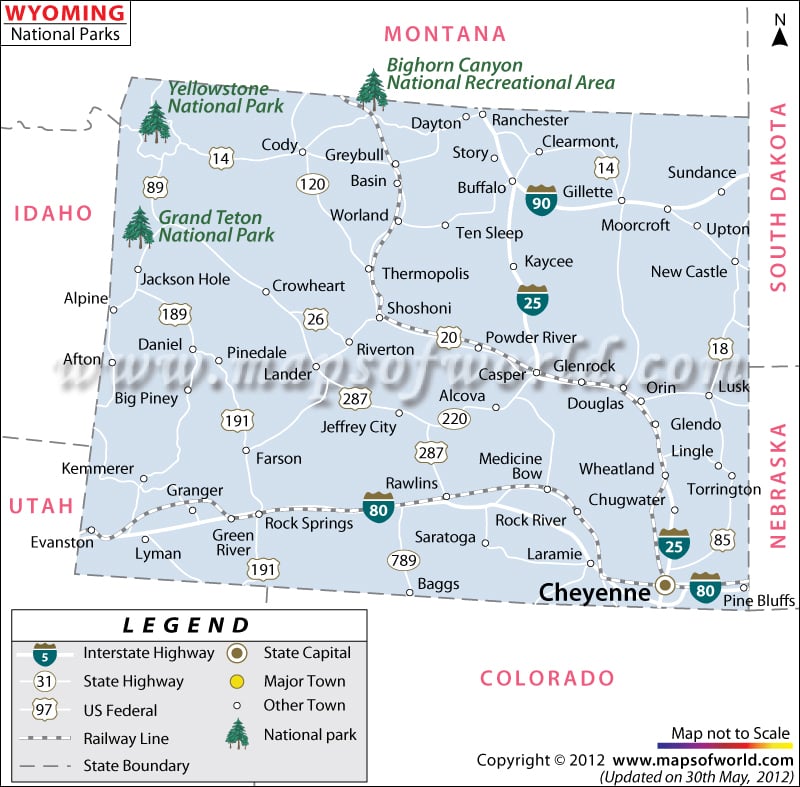 Wyoming Map With National Parks - Cs61b Fall 2024