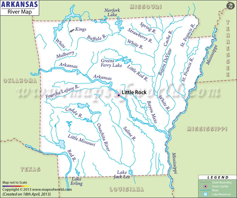 Arkansas River Map