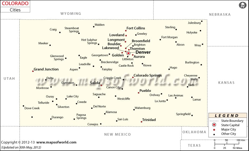 Colorado Cities Maps