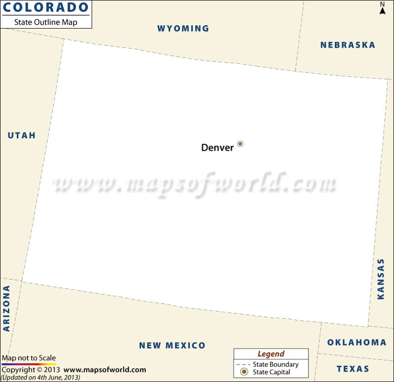 Colorado Outline Map