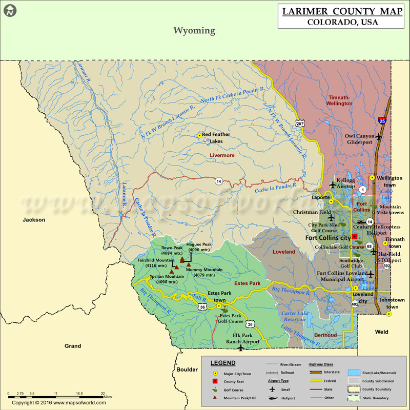 Larimer County Zip Code Map - United States Map