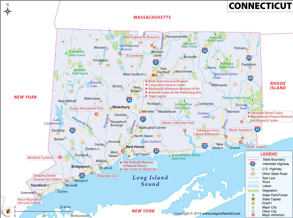 Connecticut Map
