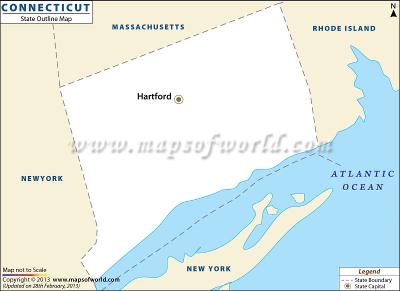 Connecticut Map Outline