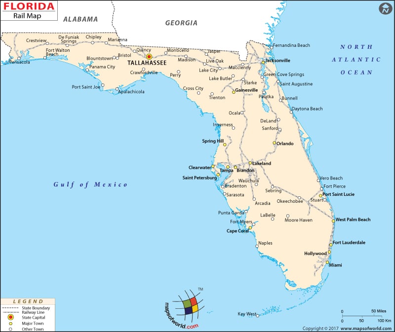 Florida Railroad Map