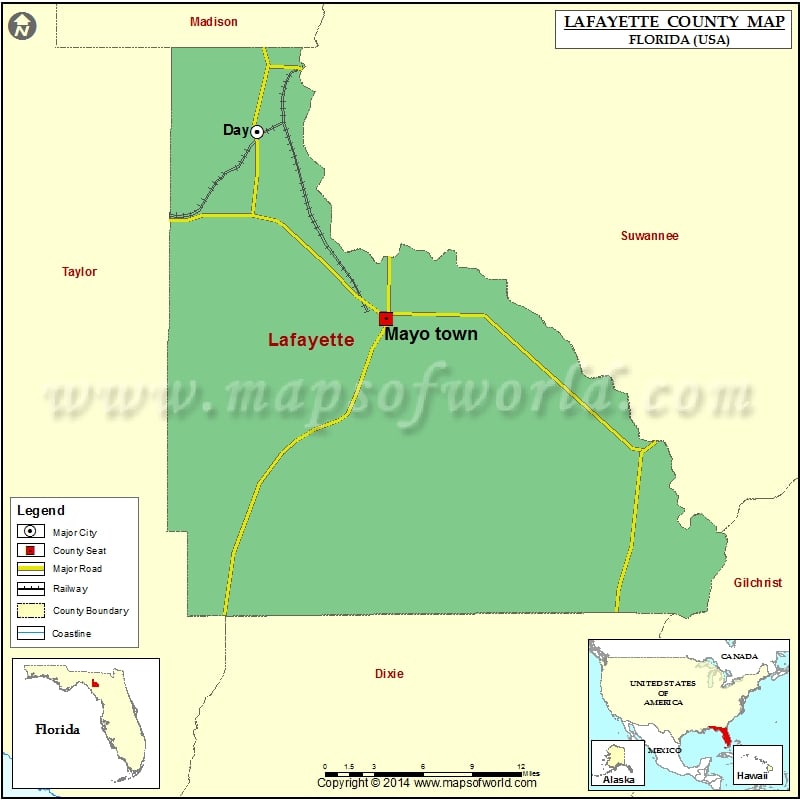 Lafayette County Map