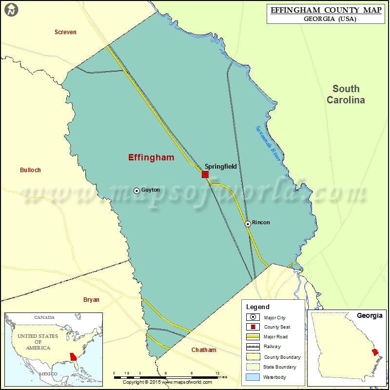 Effingham County Map