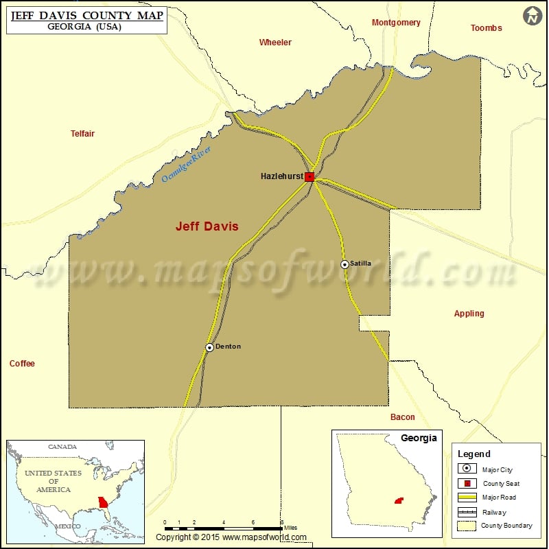 Jeff Davis County Map