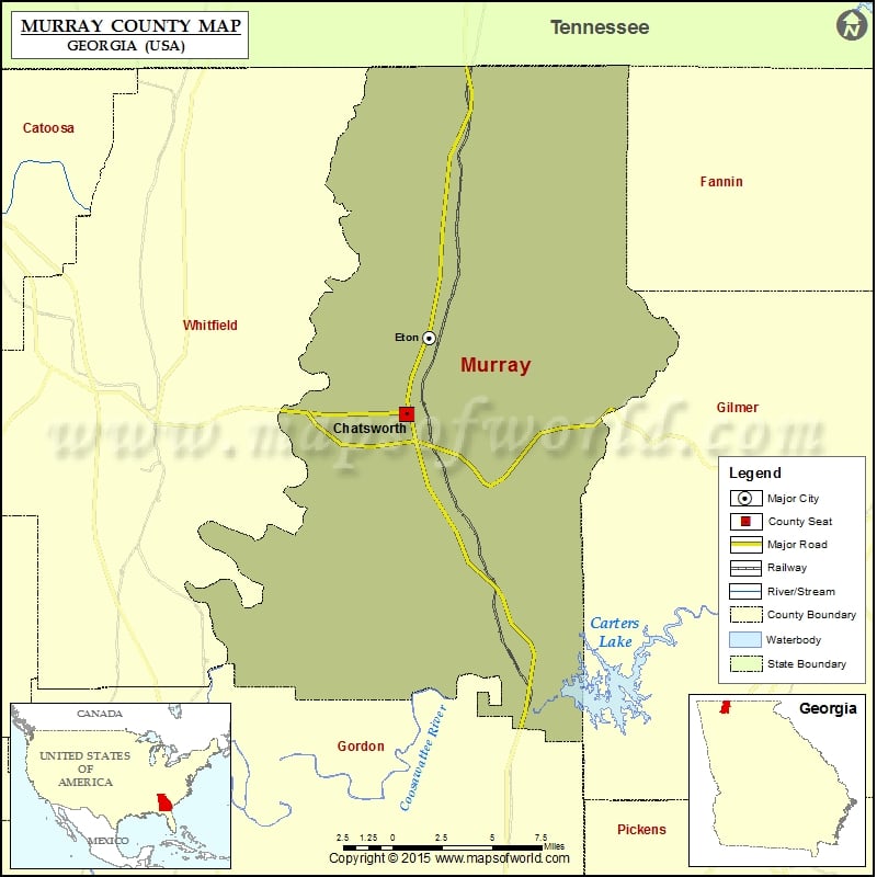 Murray County Map