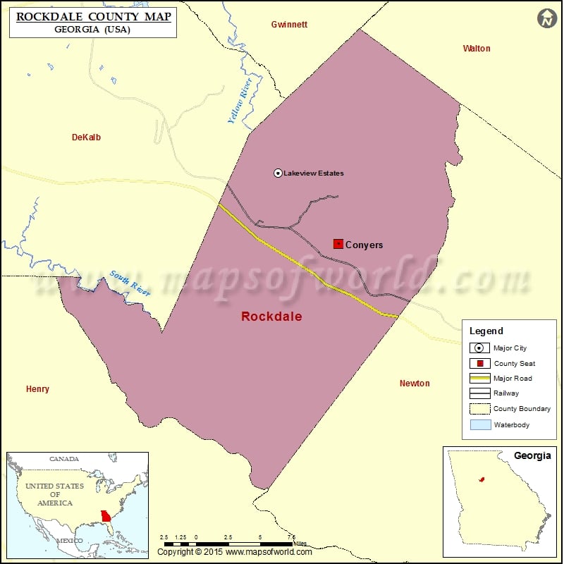 Rockdale County Map