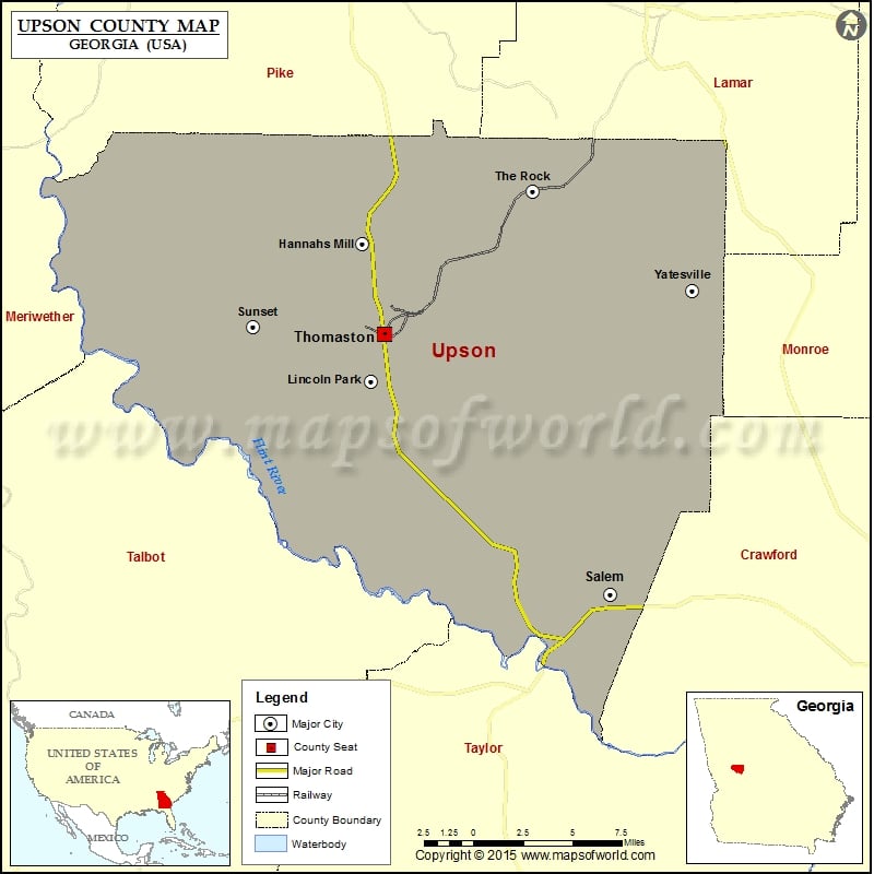 Upson County Map