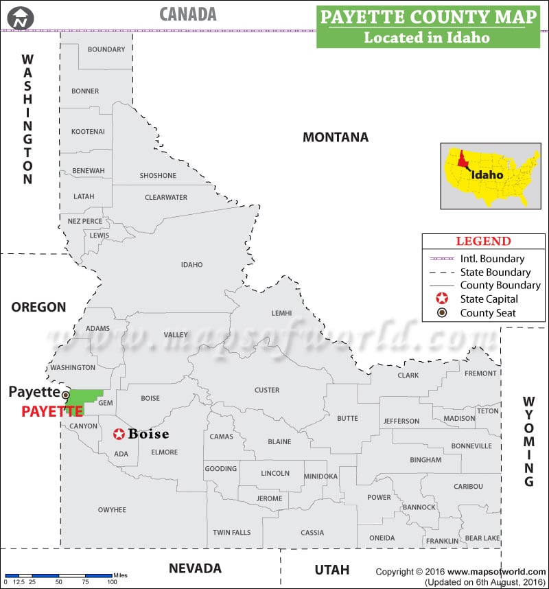 Map of Payette