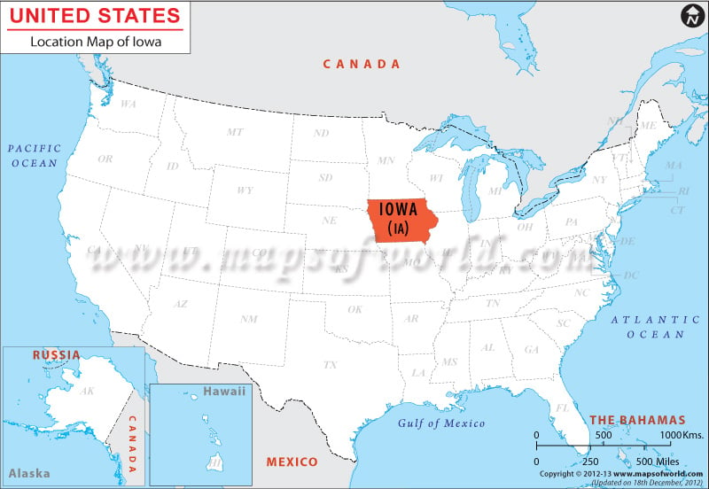 Where is Iowa Located?