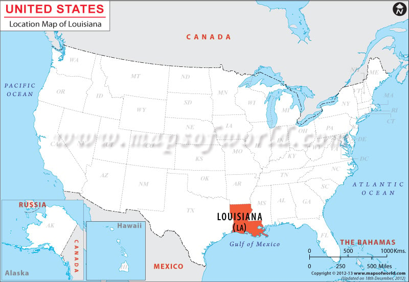 Where is Louisiana Located?