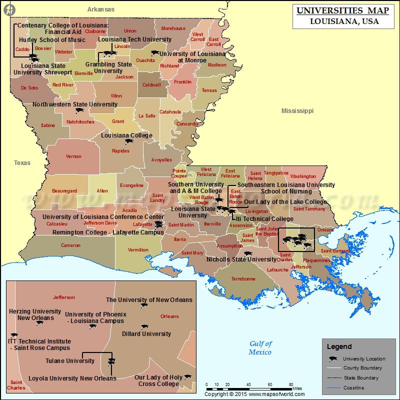 List of Universities in Louisiana