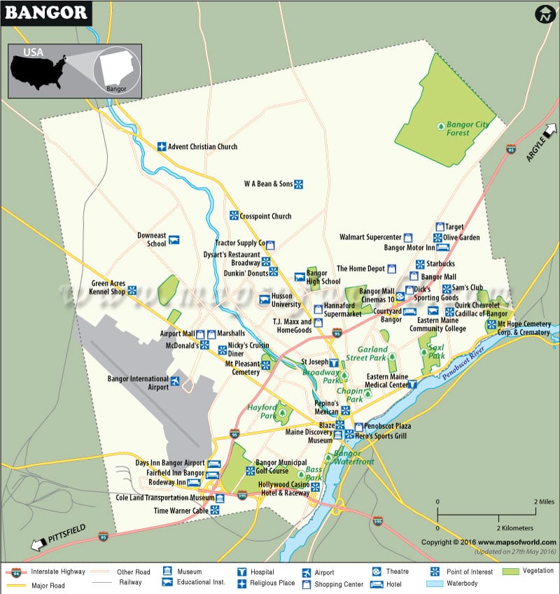 Bangor City Map 