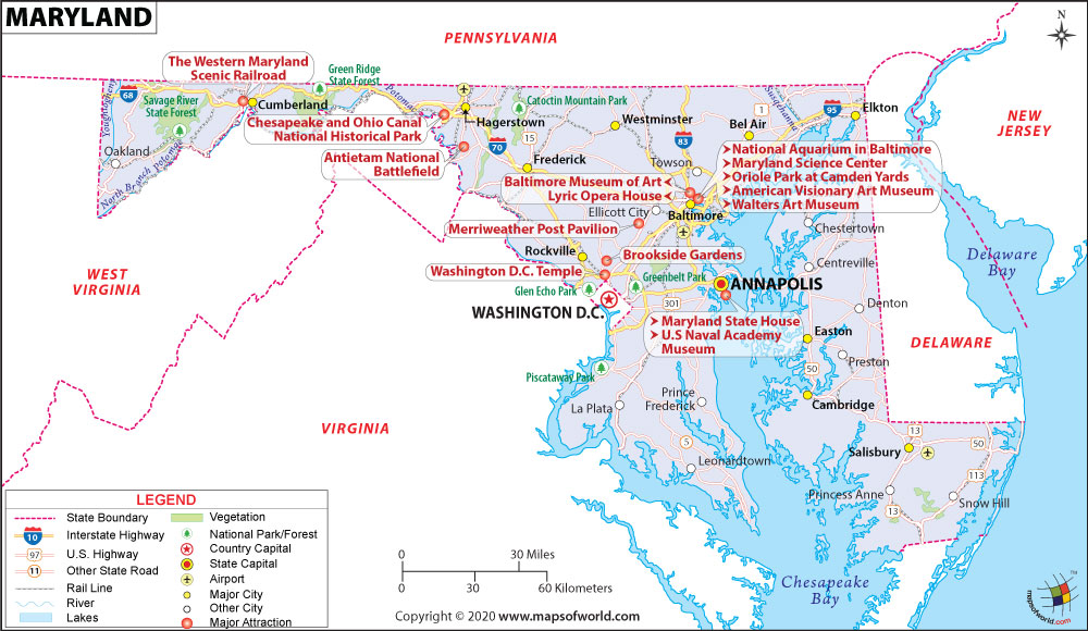 Maryland Map