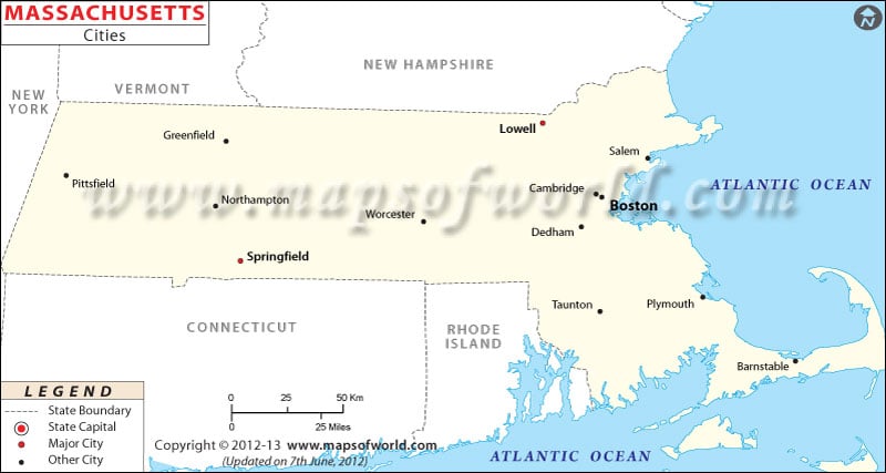 Massachusetts Cities Maps