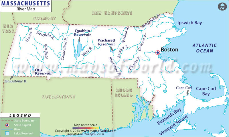 Штат массачусетс на карте. Штат Массачусетс на карте США. Залив Массачусетс на карте. Реки штата Массачусетс.