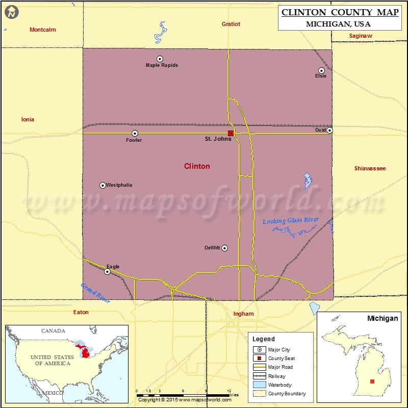 Clinton County Map