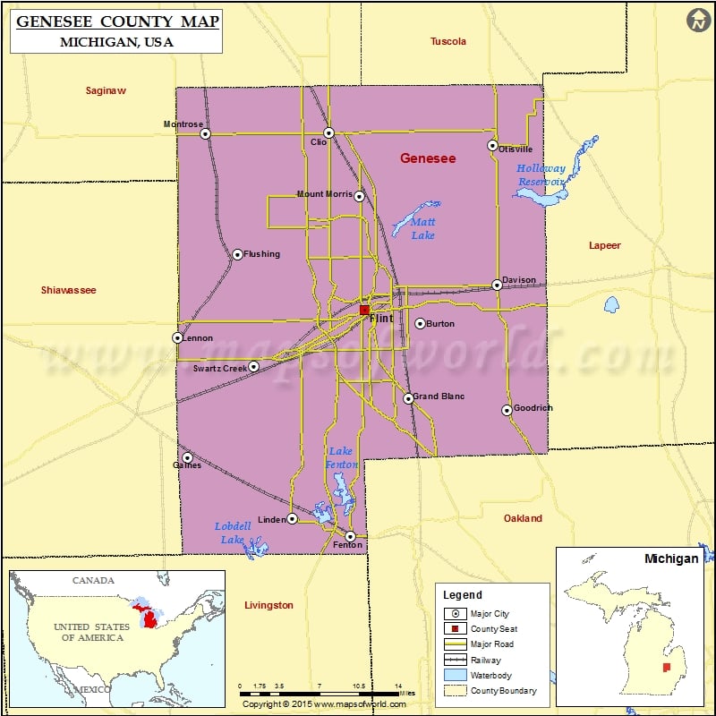 Genesee County Map