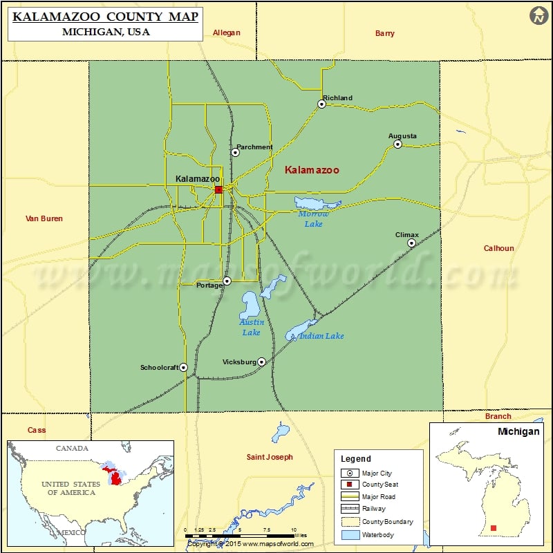 Kalamazoo County Map