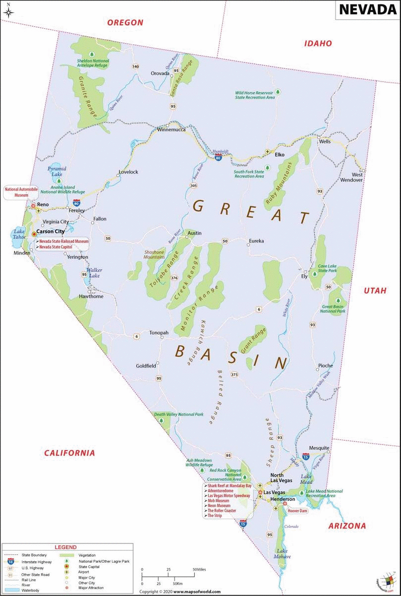 Nevada Map