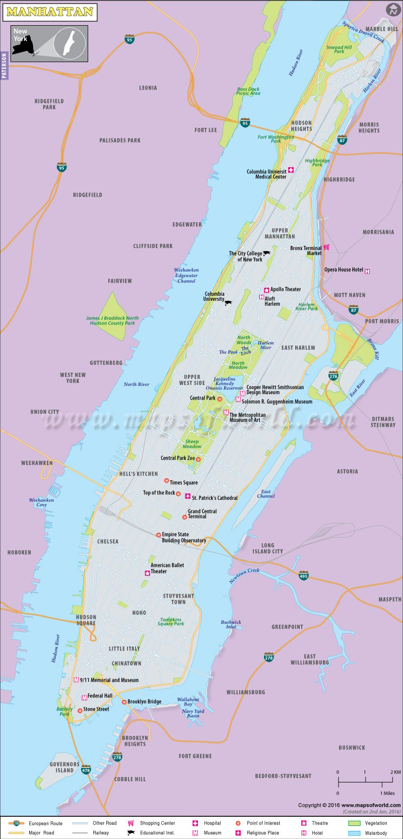 Manhattan Map