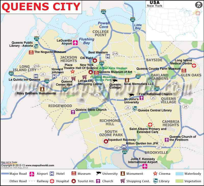 Queens City Map