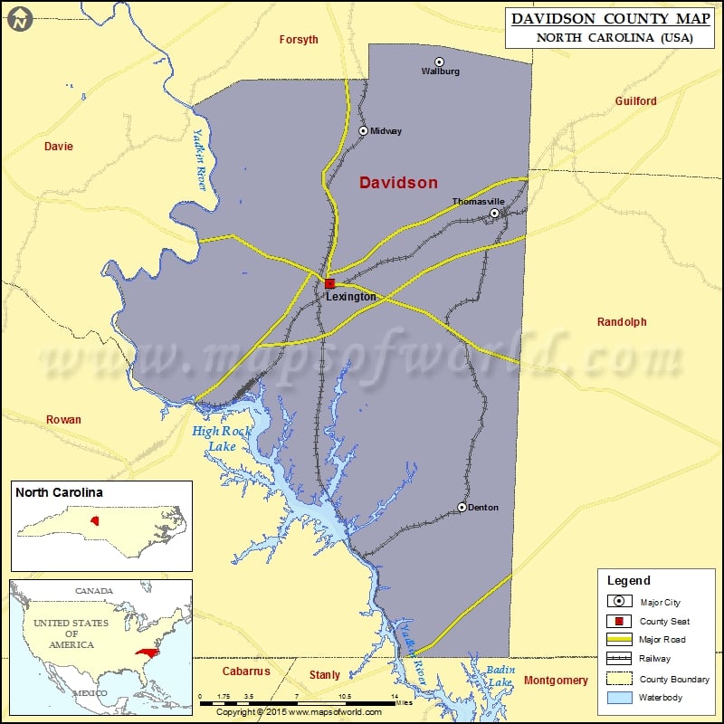 Davidson County Map