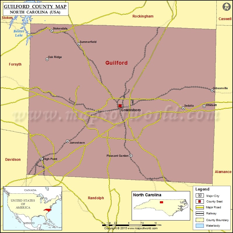 Guilford County Map