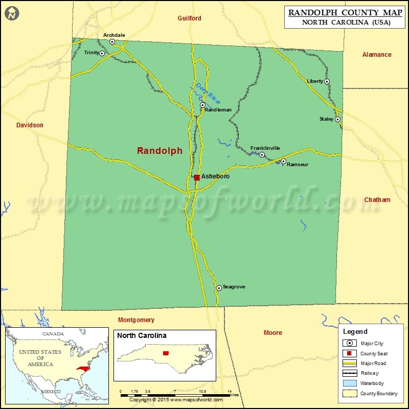 Randolph County Map