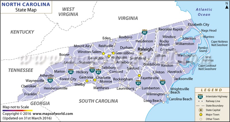 NC State Map