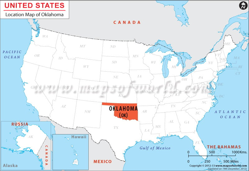 Where is Oklahoma located?