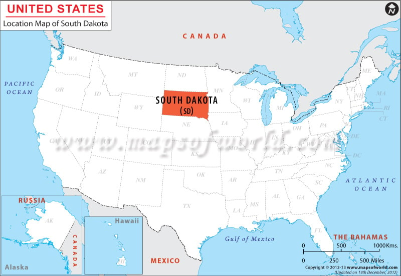 Where is South Dakota located?