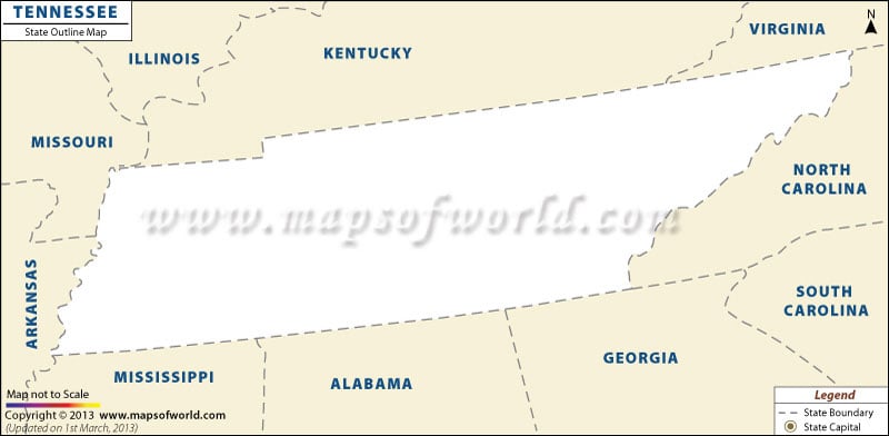 Tennessee Map Outline