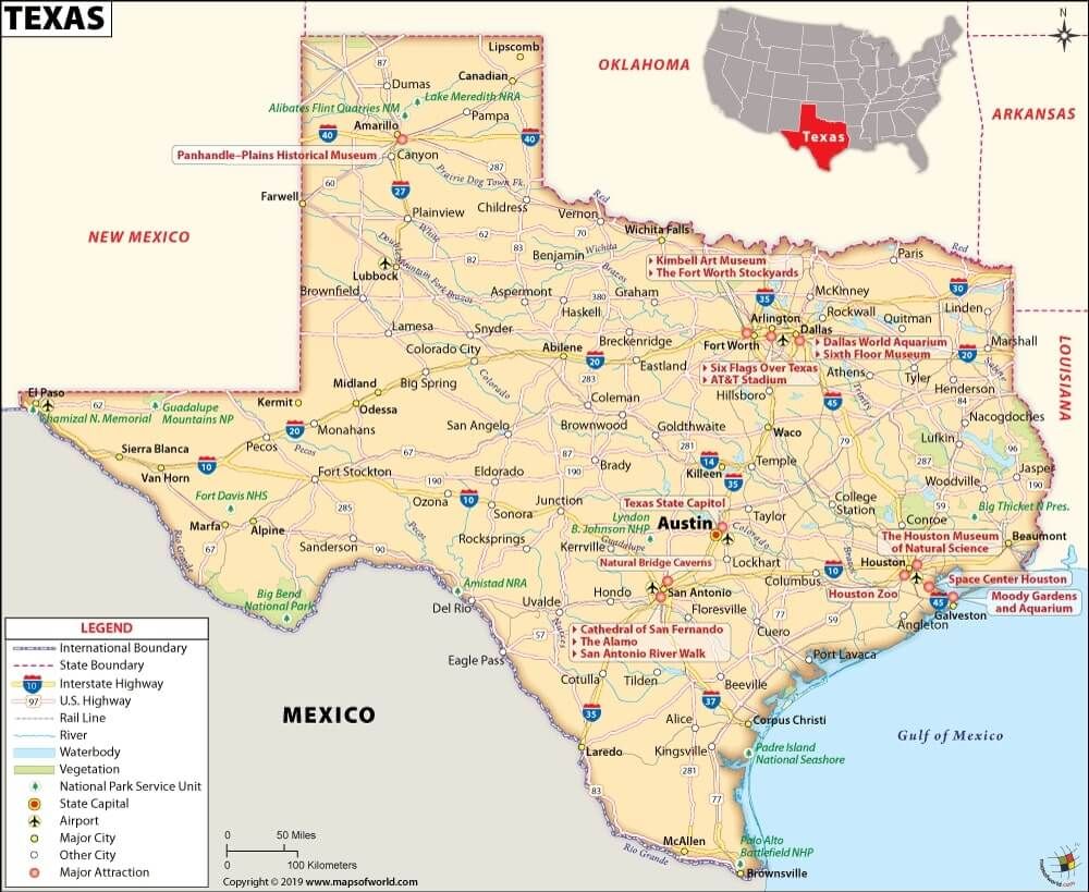 Texas Map Of Cities Texas Map | Map Of Texas (Tx) | Map Of Cities In Texas, Us