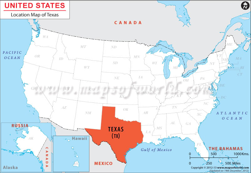 Where is Texas ?