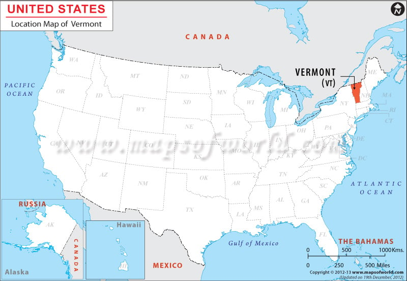 Where is Vermont Located?