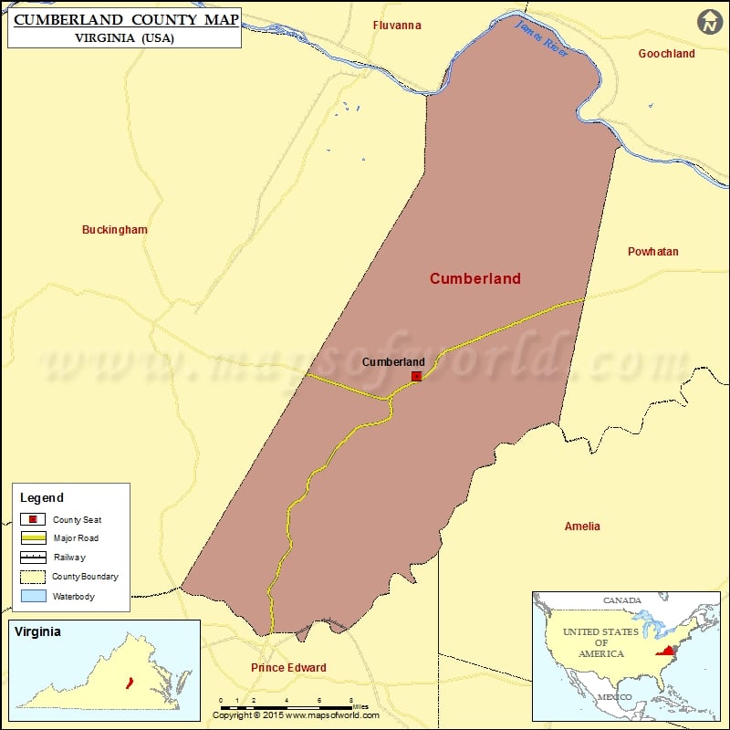 Cumberland County Map