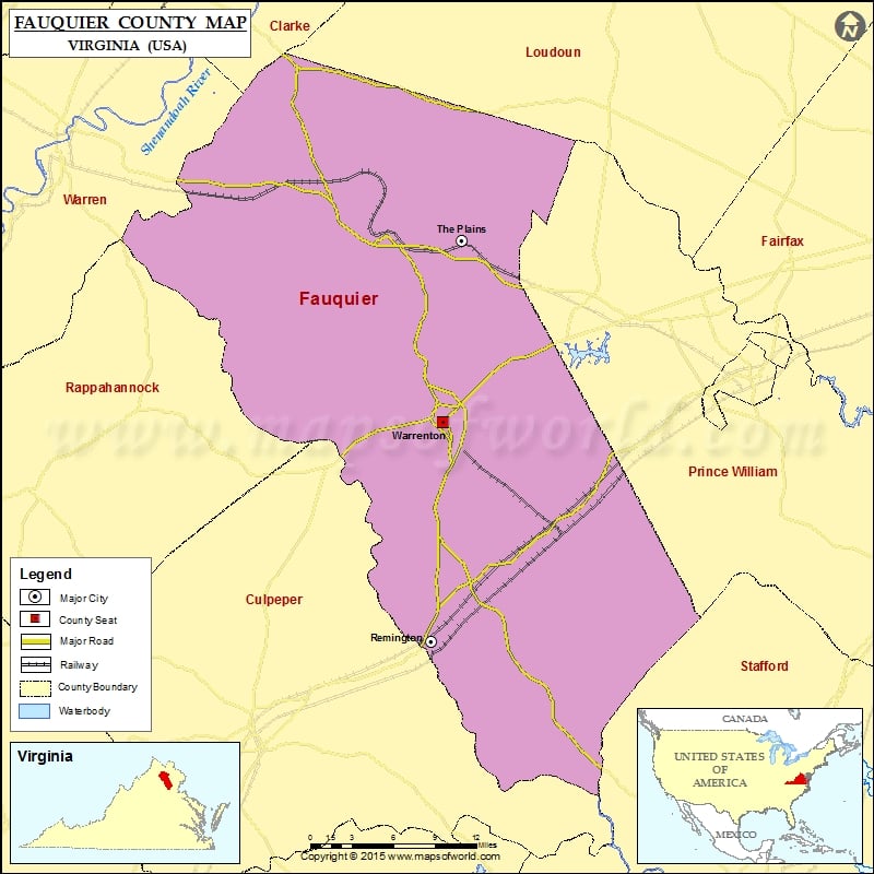 Fauquier County Map