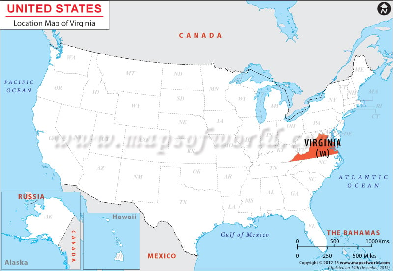 Where is Virginia located?