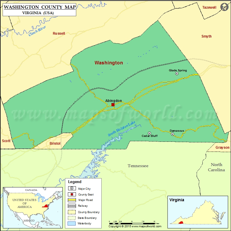 Washington County Va Gis Map Washington County Map – Usa States