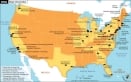 Map of Universities in US