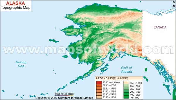 Alaska Topographic Map
