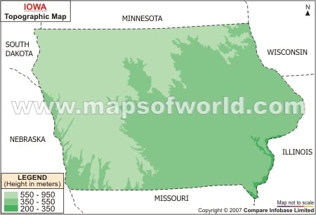 Iowa Topographic Map