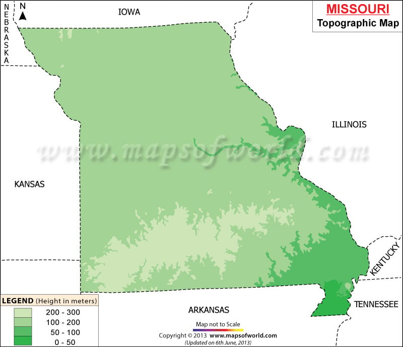 Missouri Topographic Map