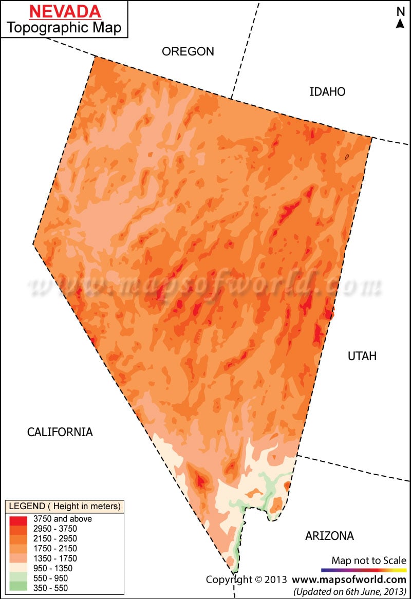 Nevada Topographic Map