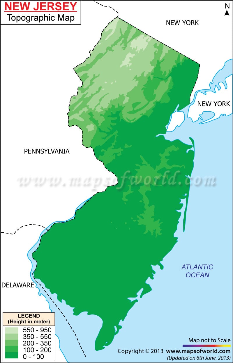 New Jersey Topographic Map